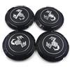 EETU FBITE Coprimozzi per Abarth, 4 Pezzi 133mm Ruota Centrale Antiruggine Emblema Loghi Copertura di Ricambio Accessori per Lo Styling Automatico