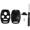 Niiyen Guscio portachiavi per auto per auto, alloggiamento chiave 3 + 1 con cacciavite H09, custodia portachiavi non tagliata per telecomando, adatta per Honda Accord 2003 2004 2005 2006 2007 2008