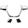 ZAPYVET Copertura del Volante Chrome, per Ford Focus 3 MK3 (2012-2014), KUGA 2013-2015, C-MAX 2011-2017, Grand C-MAX 2011-2014, Argento, Plastica