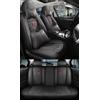 NOBQUA Coprisedili Auto Universali per 5 Posti in Vera Pelle-Compatibili con Volkswagen VW Golf Passat Polo Tiguan Touran T-Cross - Impermeabili, Antiscivolo-Set Completo per SUV e Berlina