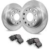 VEVOR Kit Freno Posteriore Compatibile 252,8 mm Dischi Freno 7,75 kg con Audi A3 (8P), VW Golf 5 6, Seat LEON, SKODA OCTAVIA, ALTEA, Kit di Sostituzione Pastiglie Freno in Ceramica, Rotori Posteriori