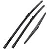 WSRY Automotive Tergicristalli Per Ford Focus 3 2011-2017 Set Tergicristallo Anteriore Posteriore 28+28 + 12 Parabrezza Finestrini Spazzole Per Pioggia