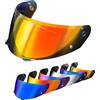 PSLER Visiera per Casco per HJC HJ-33 I90 Visiera Colorata per HJC Hj-33 i90 Protezione UV per Moto Accessori di Ricambio per Visiera Protettiva(Rosso Trasparente)