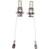 Pongnas Lampadine Fendinebbia a LED H3 9SMD, 2 Pezzi 6500K Bianco DC12V Fendinebbia per Auto a Basso Consumo Energetico, Migliore Sicurezza di Guida