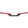 CAGUYLONA Manubrio per moto da 22 mm universale regolabile, manubrio in metallo ergonomico per moto, scooter, ATV e veicoli fuoristrada con impugnatura confortevole e stile sportivo (Rossa)