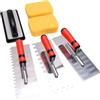 Bonbela Set di Cazzuole per Piastrelle, Strumenti per Intonacare in Acciaio