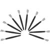 MAGICLULU 10 Pezzi Kit di Utensili per Intaglio Legno Manico Nero in Plastico e Metallo, Scalpelli Portatili Presa Confortevole e Linee di Incisione per Lavorazione Artigianale