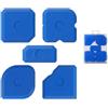 Chevnzev Spatola per spalmatori di sigillanti in silicone per finiture di porte, strumento per calafataggio, cemento, raschietti, spargitori di sigillanti
