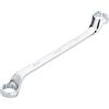 ViGOR chiave a doppio anello V7750-30X32, SW 30 x 32 mm, profilo esagonale doppio esterno, sfalsamento di 15 gradi, lunghezza 385 mm, cromato lucido, secondo DIN 838/ISO 10104'.