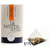 LATETERAZUL La Tetera Azul® | Tè Nero & Gelsomino | Tè Nero Rilassante | Tubo Regalo Tè Nero Aroma Gelsomino - 20 Piramidi (40 Gr)