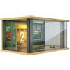 Diorama Garage Illuminato Espositore con Luci LED per Fotografia di Modellismo
