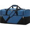 LONALIA Borsone da Viaggio Uomo 54L - Borsone Borsa Palestra per la Notte Fitness Campeggio Weekend 63x28x30 (Blu)