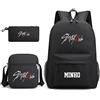 KASENFASHION Stray SKZ00 Zaino Scuola Bambini Stile Kpop Set 3 in 1 Zaino con Tracolla e Astuccio Grande Capacità Scomparto Laptop 15,6 Pollici Impermeabile Leggero