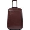 PIQUADRO - Trolley Cabina Porta Abiti Pelle Blue Square - Unisex - Mogano