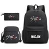 KASENFASHION Stray SKZ00 Zaino Scuola Bambini Stile Kpop Set 3 in 1 Zaino con Tracolla e Astuccio Grande Capacità Scomparto Laptop 15,6 Pollici Impermeabile Leggero