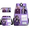 Anjinguang Osaki Nana - Set di 3 zaini con stampa 3D Komatsu Nana con borsa a tracolla e borsa per cancelleria, zaino casual da viaggio 3 in 1, Tipo 3, Taglia unica, Set di zaini per la scuola