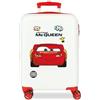 Disney Joumma Disney Cars Mcqueen Rosso Valigia da Cabina Bianco 38x55x20 cm Rigido 2 kg Lucchetto a Combinazione Laterale ABS 2 kg 35L Bagaglio a Mano