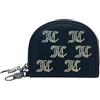 Juicy Couture Porta carte da donna a mezza luna con specchio interno e clip, Prendi la liquirizia di piombo, Contemporane