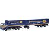 Herpa modello di camion Scania 141 autotreno telonato ASG (Svezia/Stoccolma) (SE), in scala 1:87, pezzo da collezione, modello tedesco, statuetta plastica