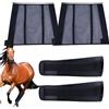 Generic Gambali per stivali, 4 protezioni per gambe per , stivali da mosca riutilizzabili per , stivali da cavallo dal design traspirante