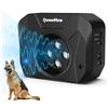 Bubbacare Dispositivo Antiabbaio per Cani, Dissuasore a Ultrasuoni da Esterno con 4 Trasmettitori, Raggio 10 Metri, 3 modalità di Frequenza, Deterrente per Taglia Piccola e Media