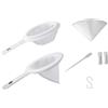 ZGUZMCMK Set Setaccio Artemia Rete Fine Piccola Filtro Separatore Gusci Uova con E Tubo Stoccaggio Costruito in Pp E Nylon Adatto per Incubazione