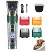 PETCUTE Tosatrice per Cani Professionale, IPX7 Impermeabile e Display LED,Silenzioso Rasoio Elettrico per Cani a Bassa Rumorosità,Tagliacapelli per Animali Domestici Pelo Lungo e Folto,Verde