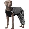 Kuoser Tuta chirurgica per cani da donna e maschio, tuta chirurgica per cani con manica per il corpo zampe posteriori per prevenire morsi di leccare, body per cani con bretelle per gambe, copertura