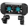 AQPET FROSTLINE Sistema Ventole di Raffreddamento per Acquari Fino a 120 Litri per Acquari d'Acqua Dolce e Marina, Incluso Controller, Ventole orientabili, 2 Elementi