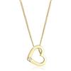 DIAMORE Elli diamonds Collana Donne Cuore Amore con diamante (0,015 Ct.) Amore In Oro Giallo 585