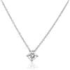 ALFIERI & ST. JOHN La collana punto luce alfieri & st. John, in oro bianco 18kt, si distingue per la brillantezza dei diamanti naturali da 0,20ct. Un gioiello pensato per la donna che ama la preziosità e la luminosità, con lunghezza regolabile di 40+5 cm.