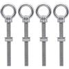 Maxsail Golfari Bullone a occhiello in acciaio inox 316,Bulloni di Vite, M10x100mm Dado a occhiello con dado ad anello, rondella e dado, 4 pezzi