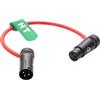 HangTon Cavo audio XLR a basso profilo ad angolo retto per registratore, mixer, microfono, altoparlanti, dispositivi audio, Mixpre 10 II, Zoom F8n, Zaxcom, Sony, Canon, fotocamera, 3 pin maschio a