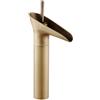 LAKKOAKOAA Rubinetto Bagno Cascata Alto Rubinetto Lavabo, Anticato Vintage Stile Ottone Monocomando Miscelatore Bagno, Miscelatore Lavabo, Bronzo