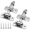 Tokenhigh Set di 2 cerniere per cancello regolabili, M16 x 105 mm, con 5 viti M4,8, cerniera per cancello da giardino, in acciaio inox, per aziende agricole