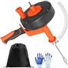 BOBILIFE Coclee di drenaggio 10 m, Pulitore di Scarico Drenaggio Sturatubi Manuale/Elettrico, strumento riutilizzabile per sbloccare gli scarichi, adatto per la pulizia degli scarichi di cucine e bagni