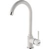 Franke Pola 1.0 faucet, High Spout, Rotary, Cartuccia in ceramica, 35 cm, bianco 115.0622.946