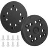 Anhoer 2 piastre abrasive in da 125 mm, levigatrice orbitale con gancio e anello, 8 fori e 4 occhi, piastra abrasiva di ricambio compatibile con levigatrice orbitale Bosch PEX 270 A e PEX 270 AE