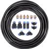 Chixenn Tubo Pneumatico, Tubo per Aria Compressa, 10 m, Esterno 8 mm, Interno 5 mm, Nero, 14 Raccordi, Poliuretano Flessibile per Compressore, Utensili Pneumatici, Officina e Liquidi