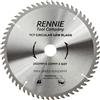 Rennie Tool Company Rennie Tool Lama circolare per legno, 250 mm x 30 mm x 60 T TCT, con anelli di riduzione inclusi