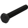 uxcell sourcing map 8.8 Gradi M10x60mm completamente limattato Filettatura sinistra bullone testa esagonale nero
