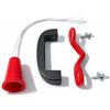 eacommerce Kit Maniglia e Corda in Nylon per Basculanti Universale per Garage - Apertura Facile e Sicura - Accessori Porte box Auto di Alta Qualità Made in Italy
