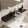Mai & Mai Mensola per Lavandino del Bagno sopra i Rubinetti, Grigio | Organizzatore da Bagno in Metallo, Scaffale per Rubinetto a Parete, Installazione con Foratura o Adesivo, 60cm, Reglo-17