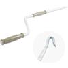 AvosDim.com stores, rideaux, moustiquair Manovella e maniglia per tapparelle manuali - Lunghezza totale fino a 1510 mm - Laccato bianco - Kit completo (Manovella gancio 1300mm)