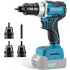 BORDRISE Rivettatrice a batteria senza spazzole per Makita 18 V, rivettatrice | 3 pinze di serraggio senza spazzole, 2,4-5,0 mm, LED, senza batteria, pistola rivettatrice automatica compatibile con Makita