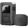 Generic Videocamera per campanello, Campanello Smart Wifi, di sicurezza ad alta definizione, Dispositivo di monitoraggio della visione notturna, Apparecchiature di montaggio adesivo per affittuari