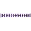 Kappa ACARF VALLADOLID - Sciarpa a maglia 25/26, design di alta qualità e stile sportivo, double face, colore: Bianco/Viola chiaro