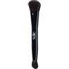 Saie The Double Brush - Pennello da trucco multiuso a doppia estremità per evidenziare, contornare e nascondere - Pennello viso con estremità grande per scolpire + applicazione precisa - Vegano,