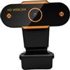 Alipis Webcam USB con Microfono Integrato e Base Regolabile, Camera per Diretta Streaming e Videoconferenze, Design in Plastica Nera ad Alta Sensibilità