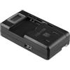 Generico Slim USB Charger Black Battery - LCD Display for Mobile PhoneHeadwear Size